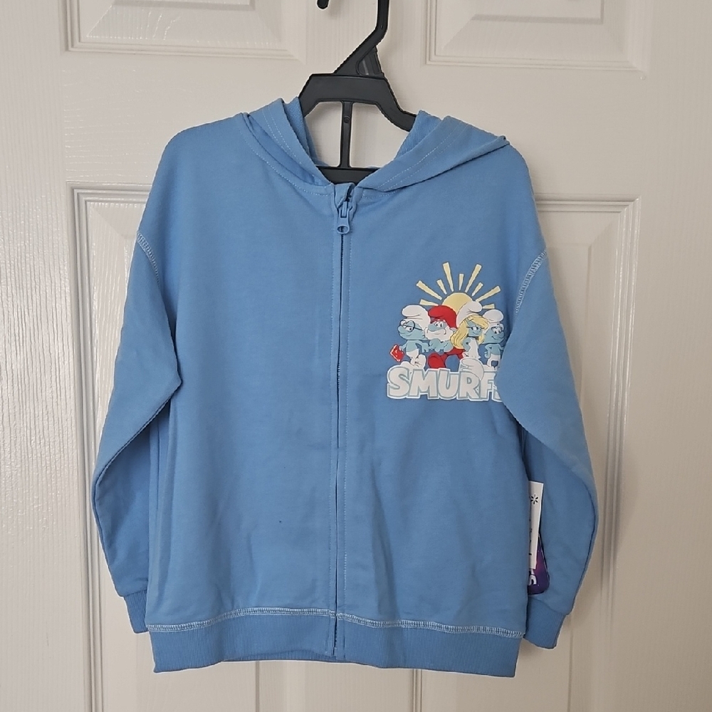 Smurfs Blue Kids Zip-Up Hoodie